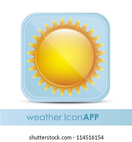 illustration of icon for application of meteorology, vector illustration