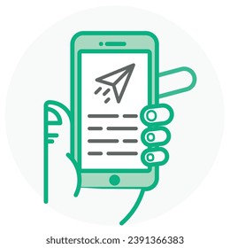 Illustration einer Erinnerung an einen Icon-Termin
