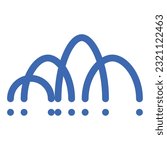 Illustration of a icon  arc Diagram 