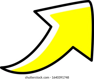 Illustration of icon. Up arrow icon.