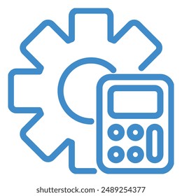 illustration of a icon auto calculator