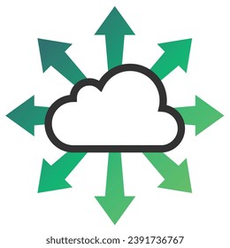 illustration of a icon autoscale instances