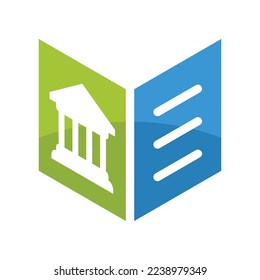 Illustration icon for banking accounting book.