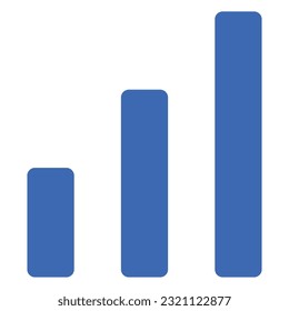Illustration of a icon Bar chart 
