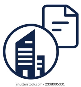 illustration of a icon building 