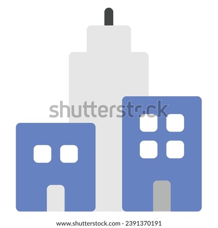 illustration of a icon building
