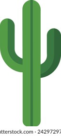 illustration icon of a Cactus with green leaves