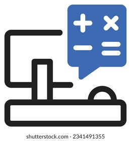 illustration of a icon  calculator