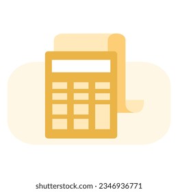illustration of a icon calculator 
