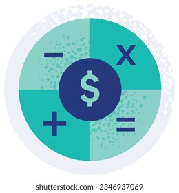 illustration of a icon calculator 