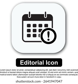 Illustration Icon Calendar Vector Set