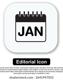 Illustration Icon Calendar Vector Set