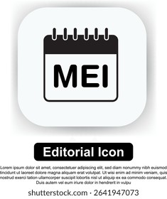 Illustration Icon Calendar Vector Set