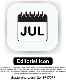 Illustration Icon Calendar Vector Set