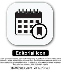 Illustration Icon Calendar Vector Set