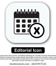 Illustration Icon Calendar Vector Set