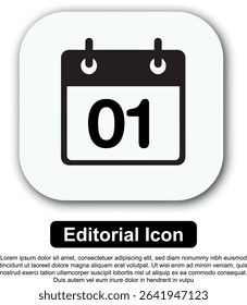 Illustration Icon Calendar Vector Set