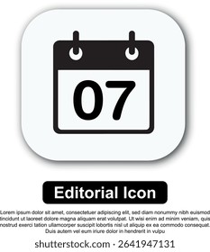 Illustration Icon Calendar Vector Set