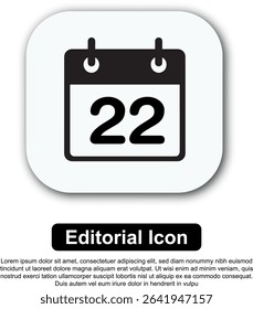 Illustration Icon Calendar Vector Set