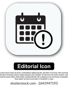 Illustration Icon Calendar Vector Set