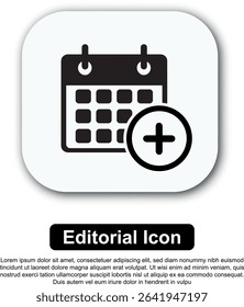 Illustration Icon Calendar Vector Set