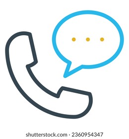 ilustración de un mensaje de llamada de icono 