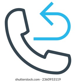 illustration of a icon call waiting 