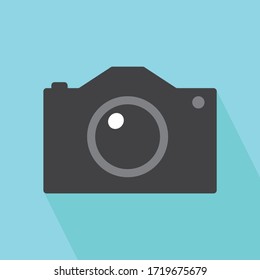 Icono de ilustración de una cámara