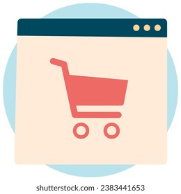 illustration of a icon cart