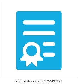 Illustration icon for certificate files
