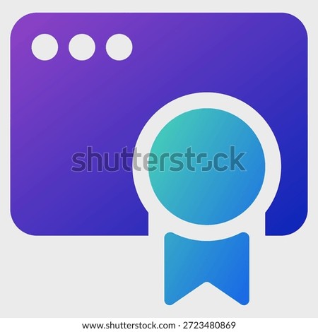 illustration of a icon certificates
