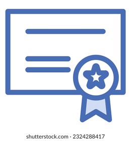 ilustración de una certificación de icono