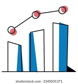 illustration of a icon  chart 
