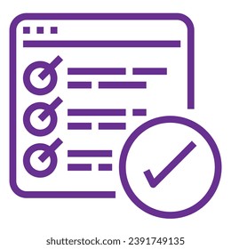 illustration of a icon checklist