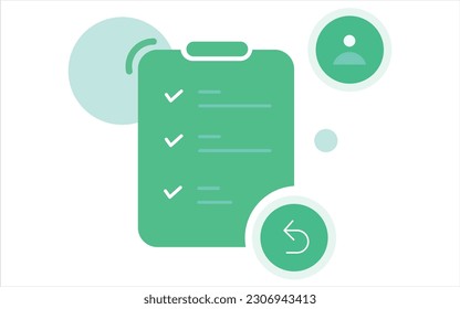 Abbildung einer Icon-Checkliste