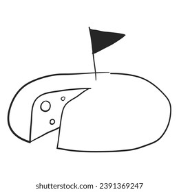 illustration of a icon cheese