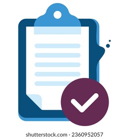 illustration of a icon clipboard