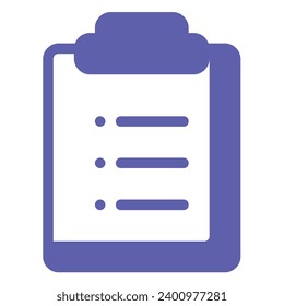 illustration of a icon clipboard 