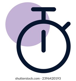 illustration of a icon clock 