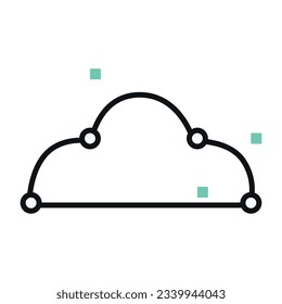 illustration of a icon cloud 