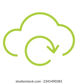 illustration of a icon  cloud change 