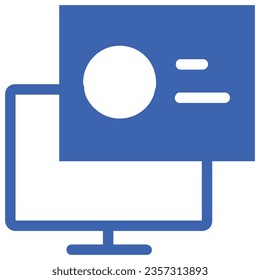 illustration of a icon computer popup 