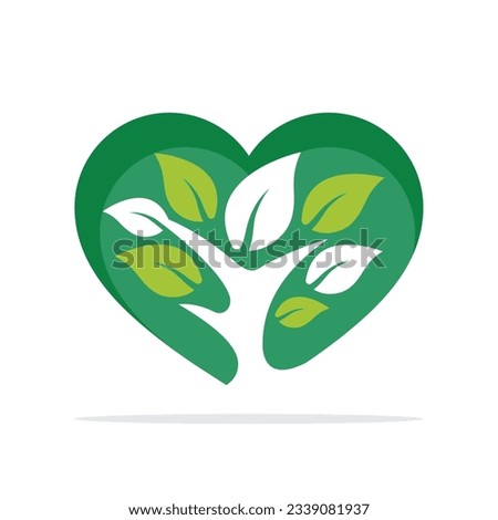 Illustration icon with the concept of caring for the forest, caring for the environment.