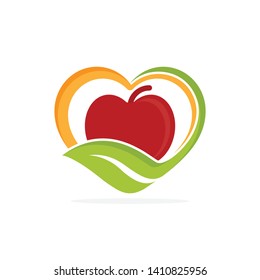 Illustration icon with the concept of favorite organic food