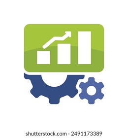Ilustración con el concepto de los métodos del sistema operativo para aumentar los beneficios empresariales.