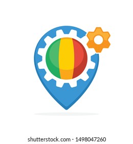 Illustration icon with the concept of production made from Mali