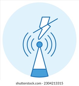 illustration of a icon connect lost