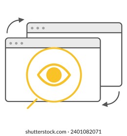 illustration of a icon control in screen 