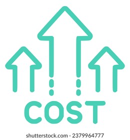 illustration of a icon cost