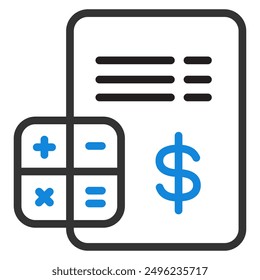 illustration of a icon cost
